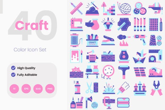 Craft Flat and Filled Icons Review