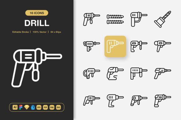 Drill Icons: Graphics for Modern Design