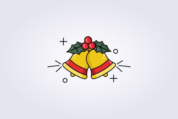 Jingle Bells Icon Vector Illustration for Cricut and Handmade Graphics
