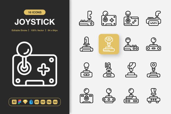Joystick Icons: Graphics for Creative Sellers