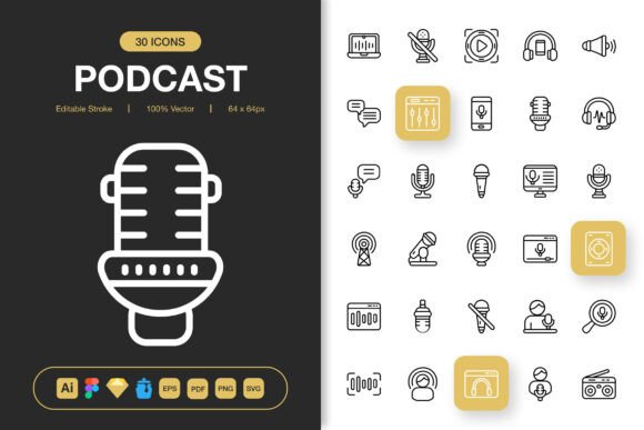 Podcast Icons Pack: A Designer’s Practical Review
