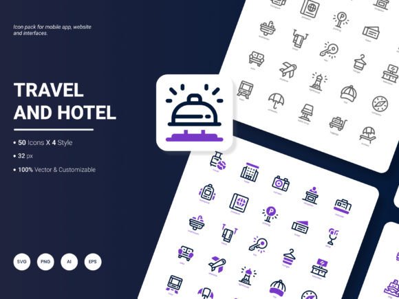 Travel and Hotel Icon Pack